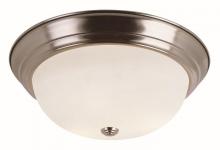 Trans Globe 13719 BN - 3LT FLUSH-LRG-WHITE FROST GLAS